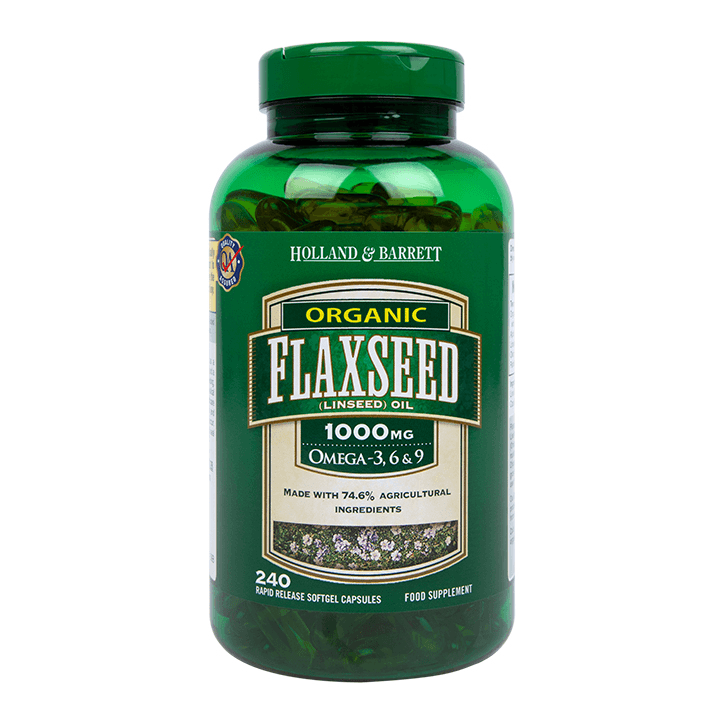 Flaxseed Oil Capsules | Vitamins & Supplements | Holland & Barrett