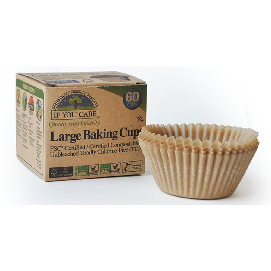 If You Care Compostable Unbleached Baking Cups - Large - If You Care