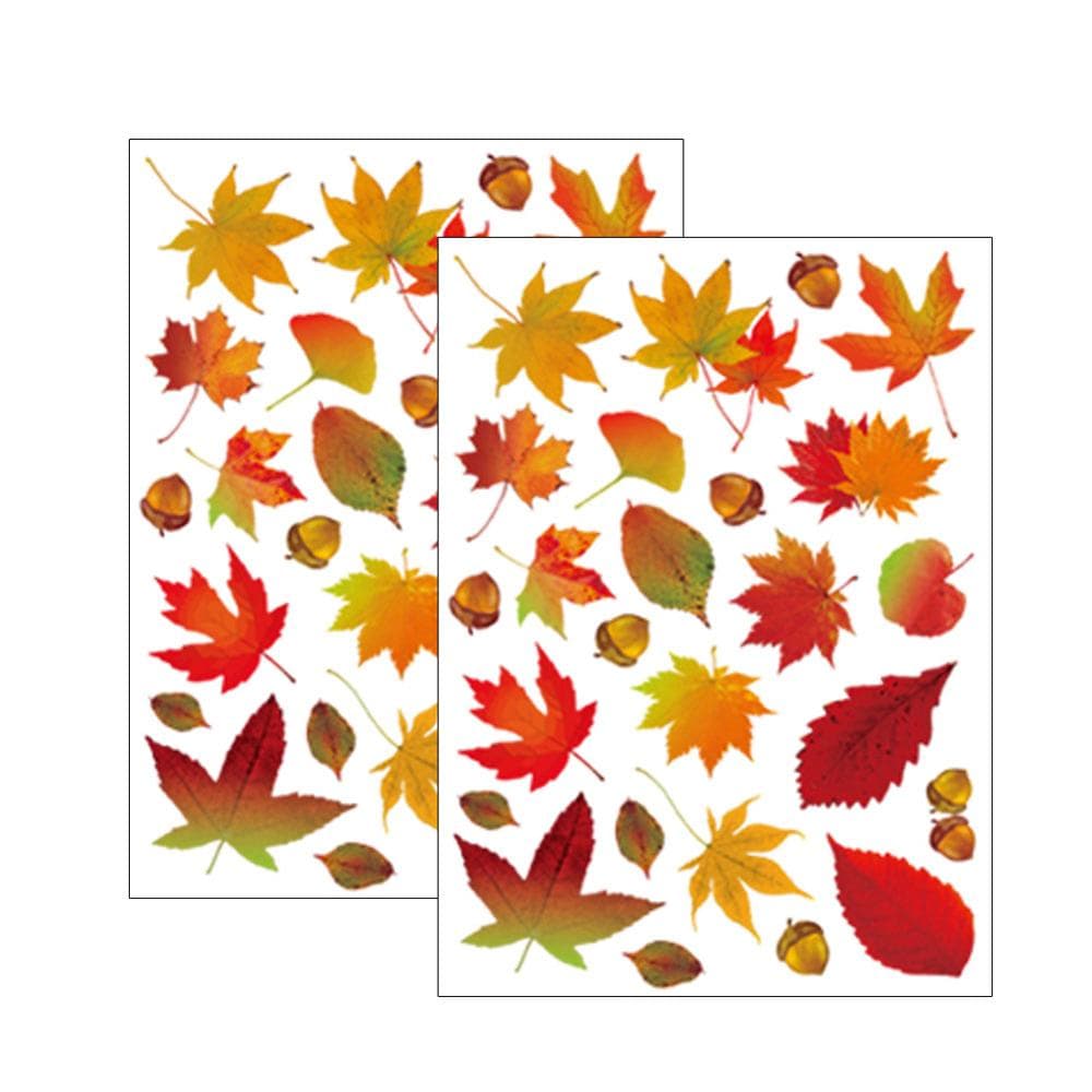 8 sheet fall Leaves Window Clings - Thanksgiving M... – Vicedeal