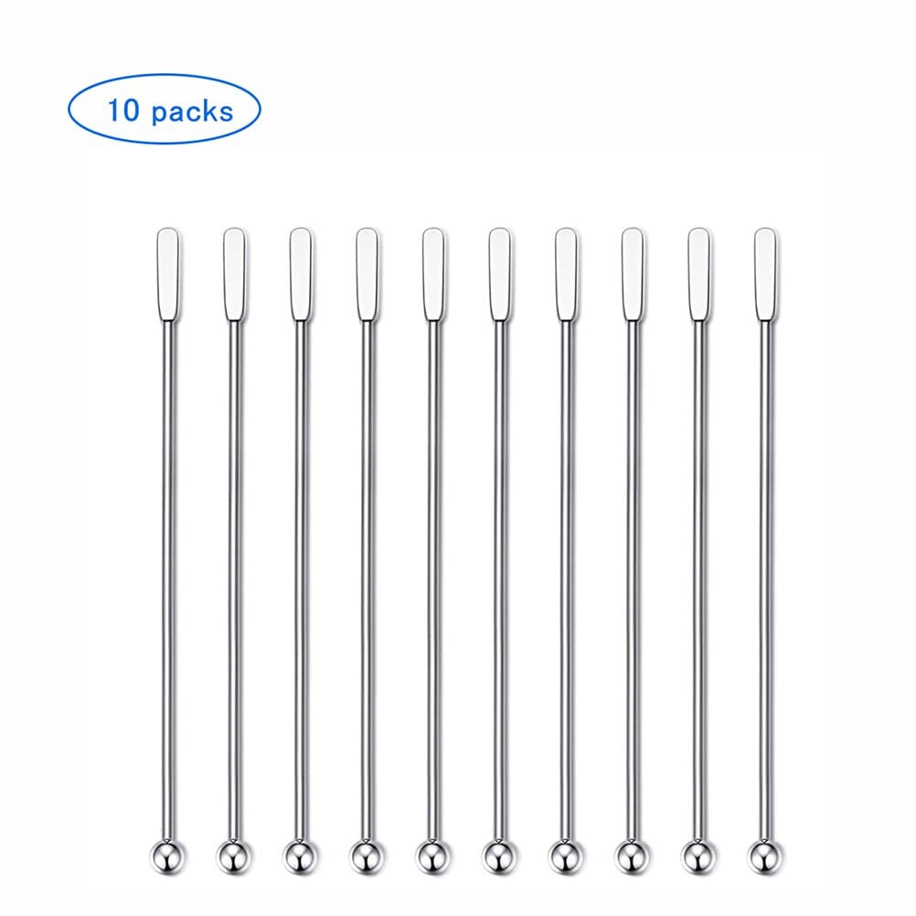 10Pcs Edelstahl Cocktail Drink Swizzle Sticks Krea... – Vicedeal