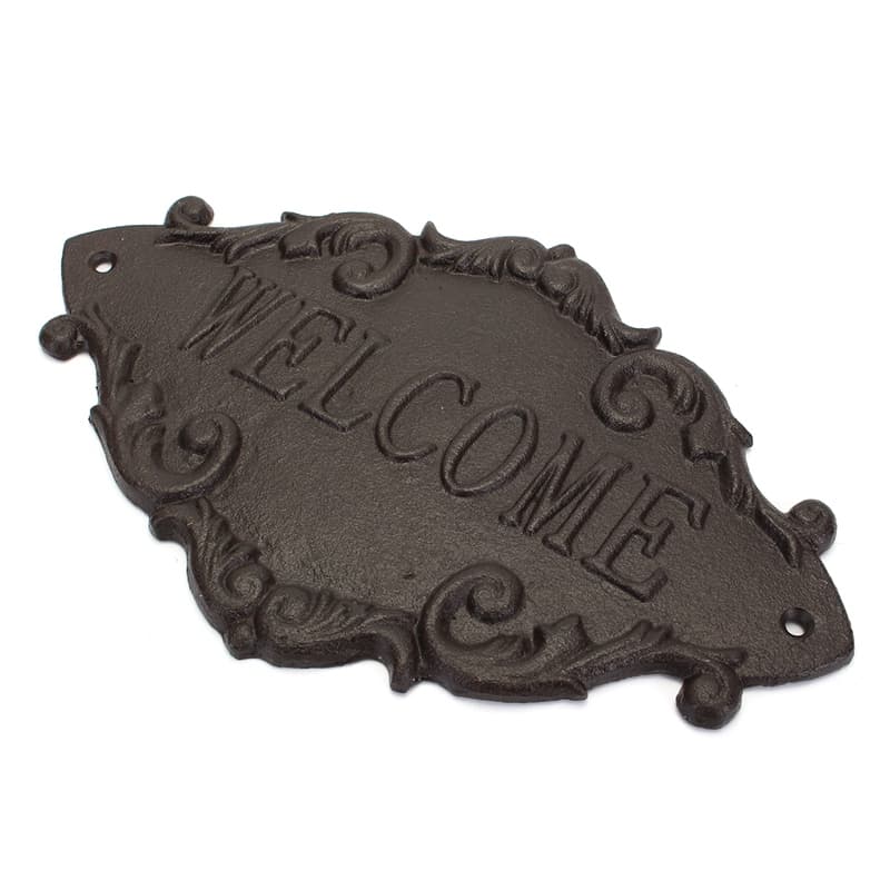 Welcome decorative plaques retro shop signs Cast I... – Vicedeal