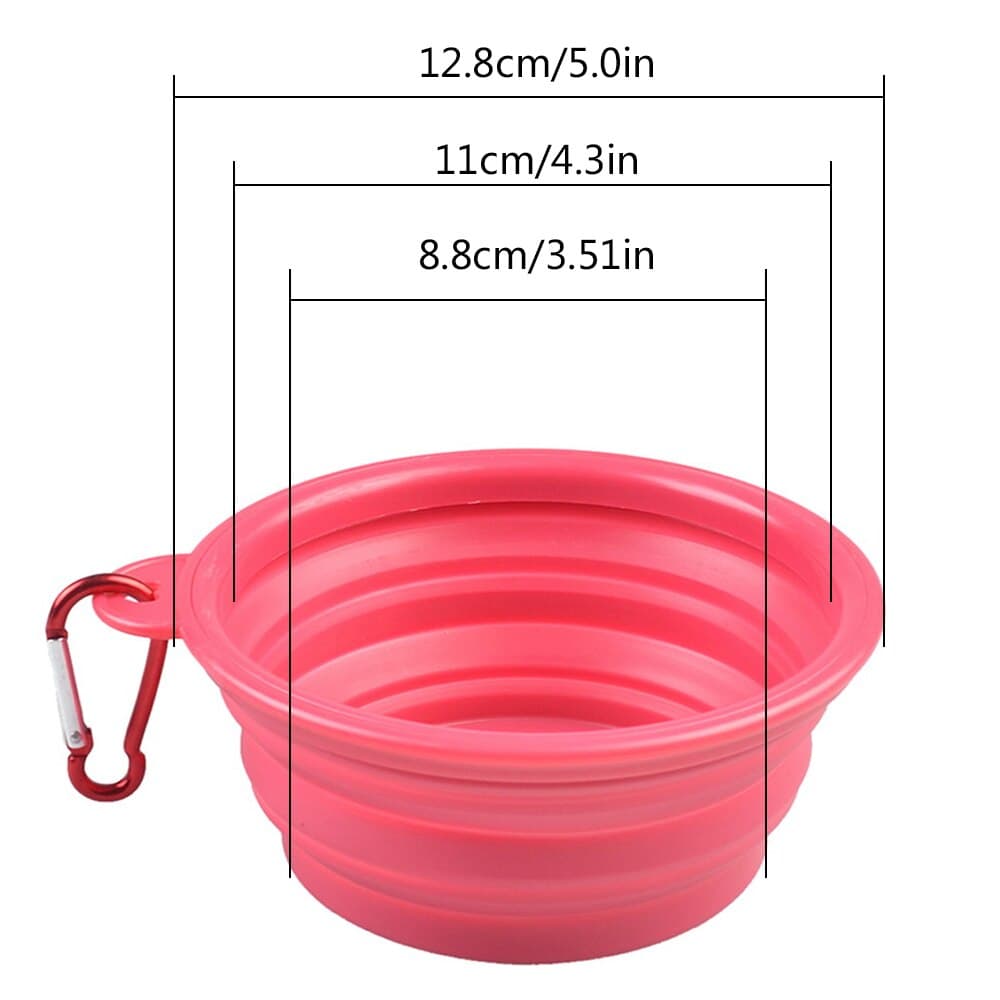 Pet Bowl Folding Silicone Travel Dog Bowls Outfit ... – Grandado