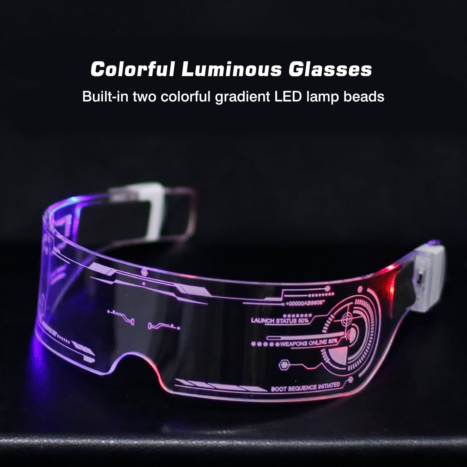 Luminous LED Glasses Light Up Glasses LED Colorful... – Grandado