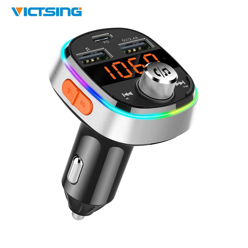 VicTsing Universal Bluetooth FM Transmitter 7 LED ... – Grandado