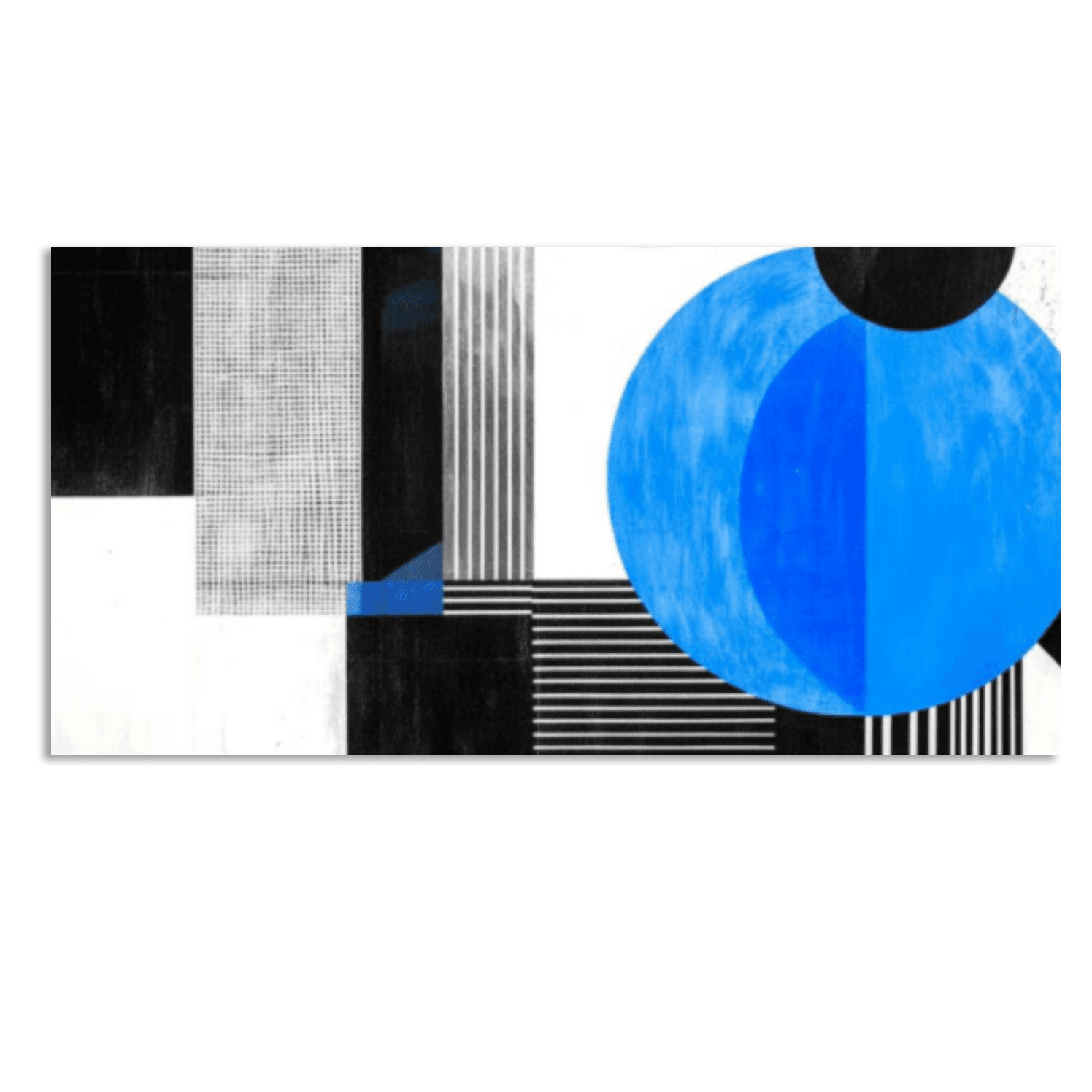 Geometric Abstract Canvas Wall Art for Living Room