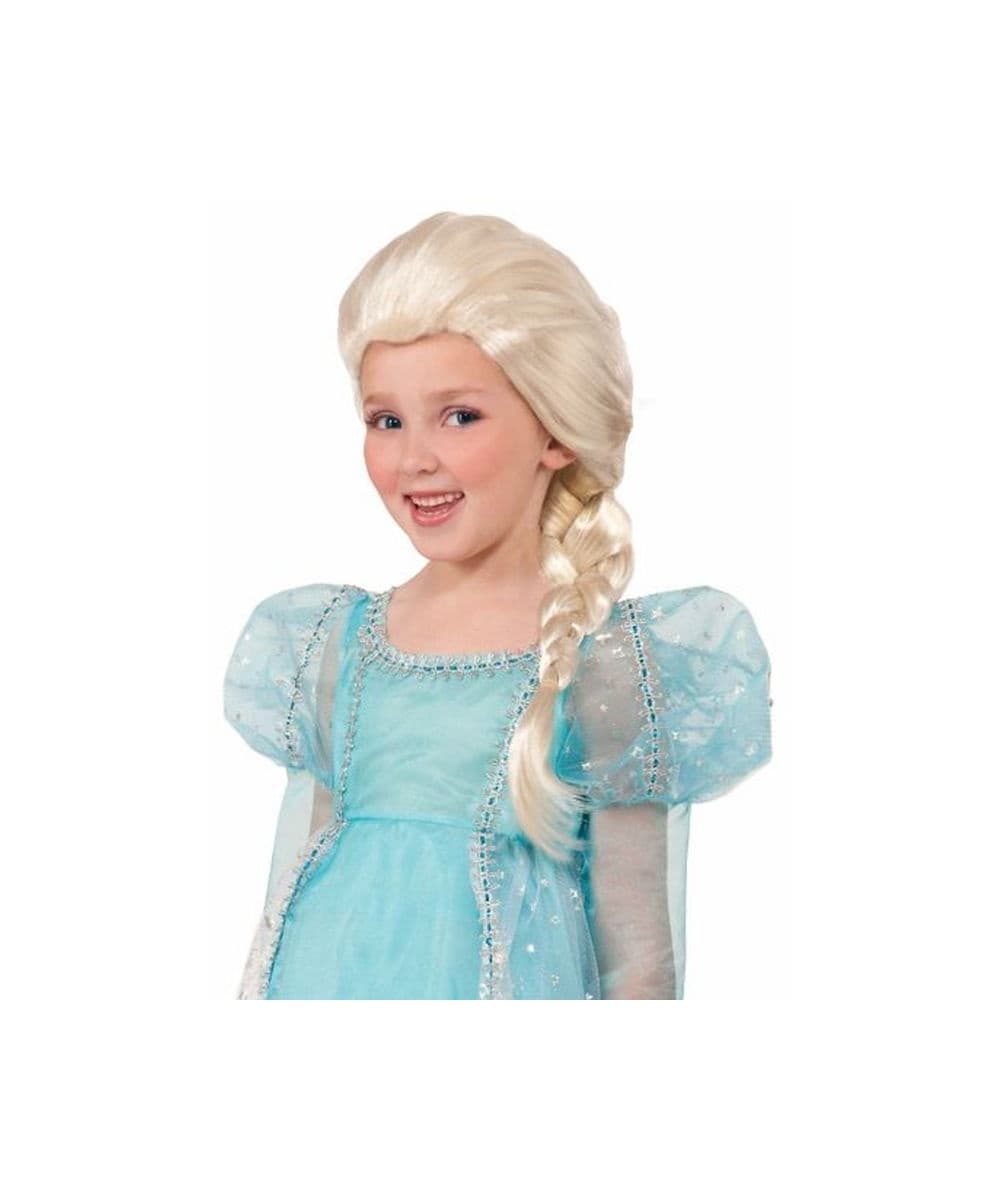 Princess Elsa Braided Girls Wig - Wigs