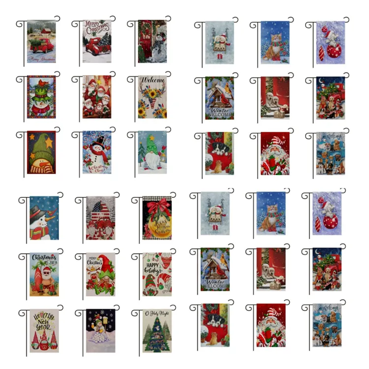 Customizable Merry Christmas Amazon Christmas Garden Flags For ...