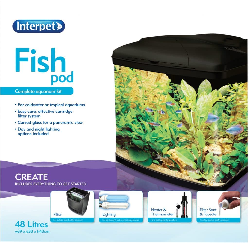 Interpet - Fish Pod 48L Aquarium - CF1