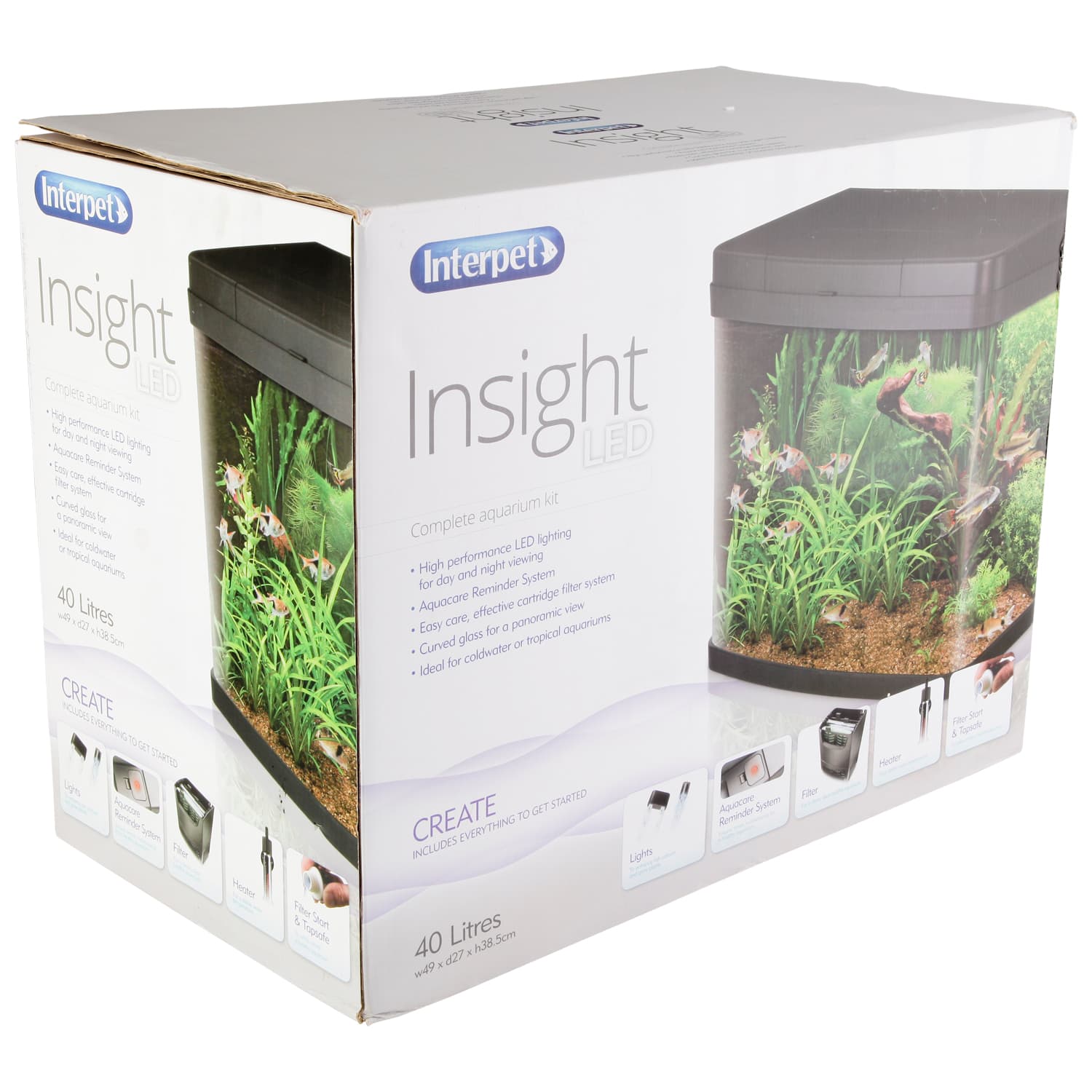 Interpet Insight Premium Glass Bowfront Aquarium 40L - Best Picks & Reviews by InceptionAI