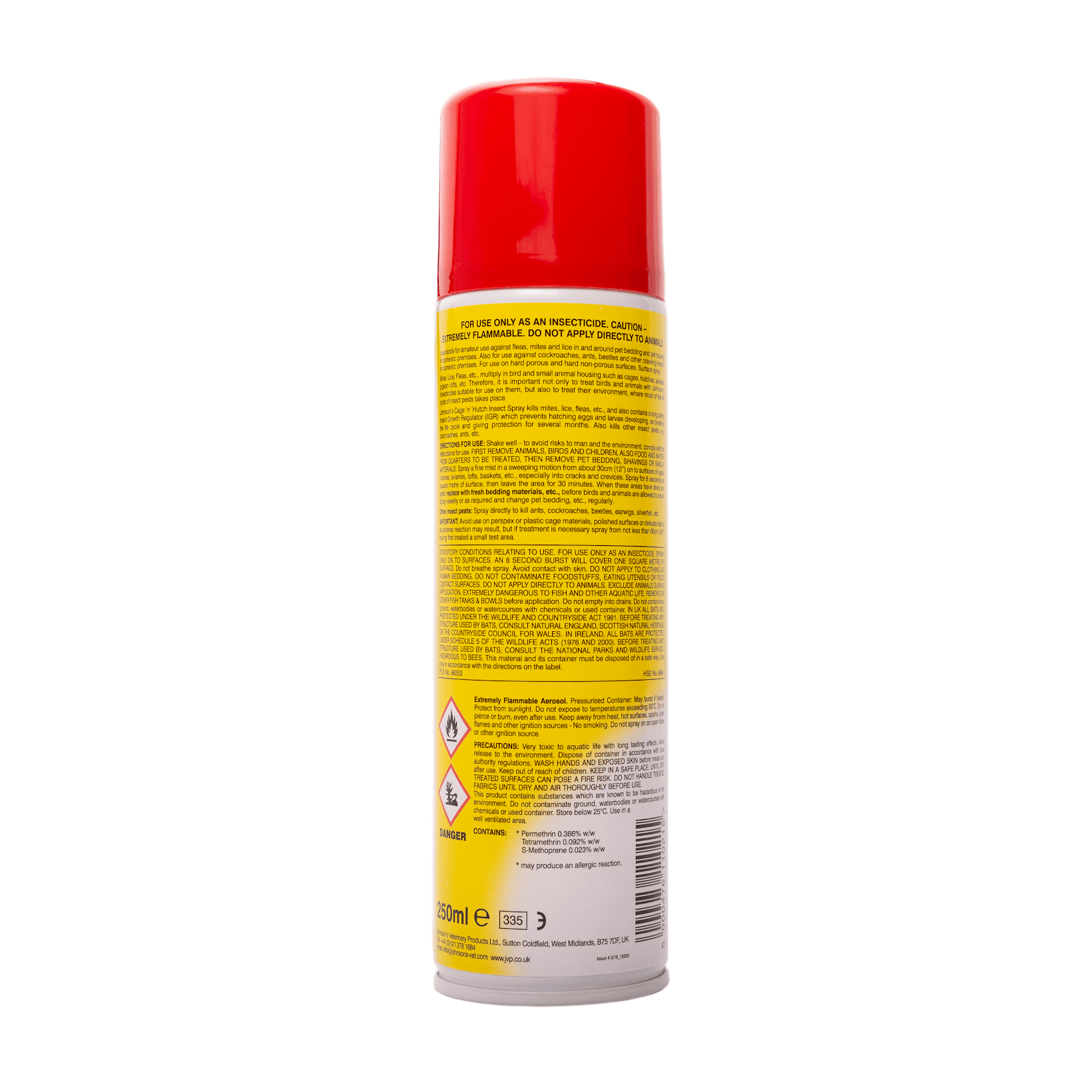 K021 Cage 'n' Hutch Insect Spray - Pack Of 6 | Johnsons Veterinary Products