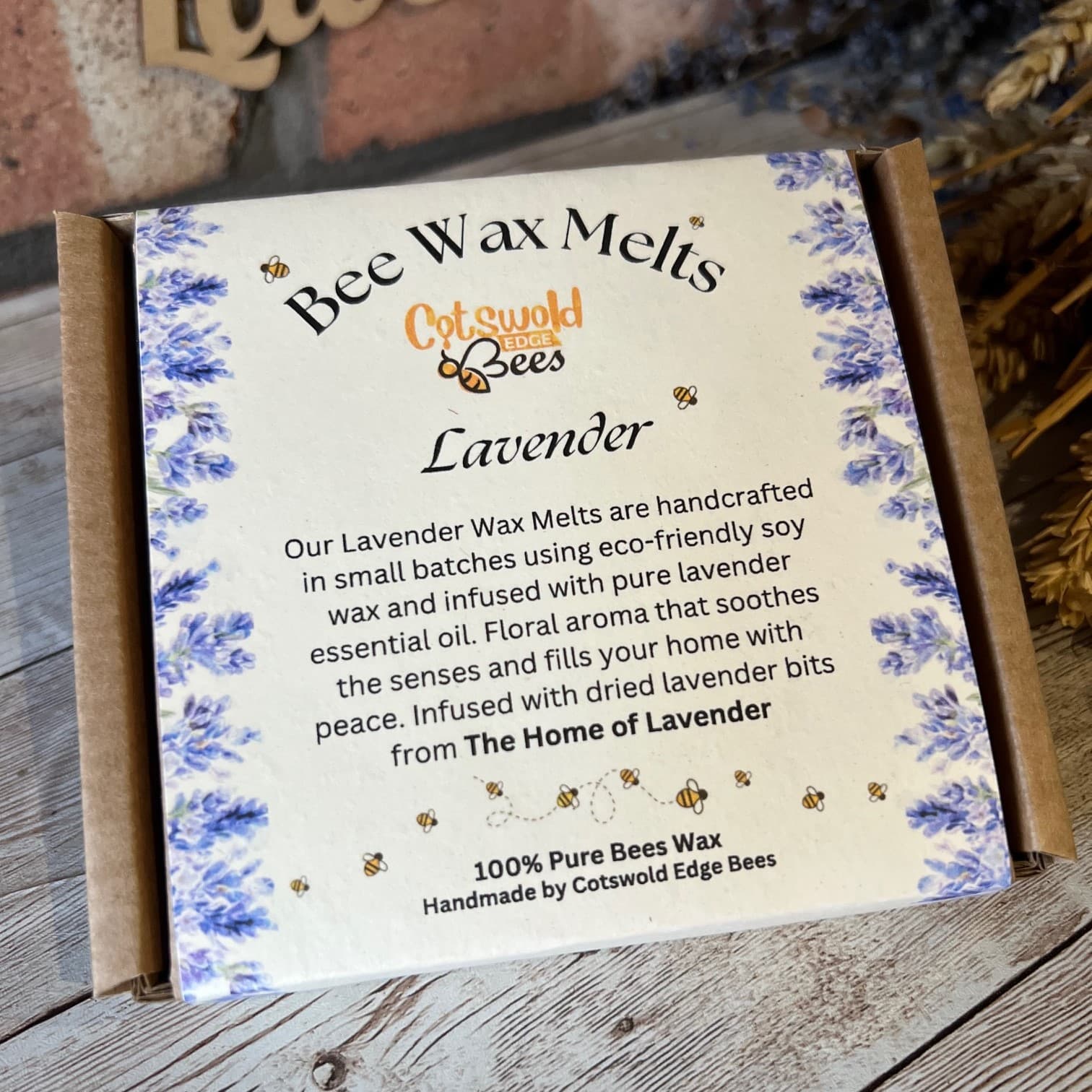 Lavender Bee Wax Melts by Cotswold Edge Bees | Lavender Products