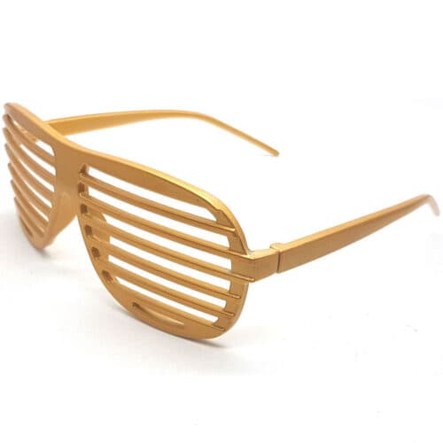 Guld Kanye briller - Shutter Shades | Køb online her | LOCS.DK