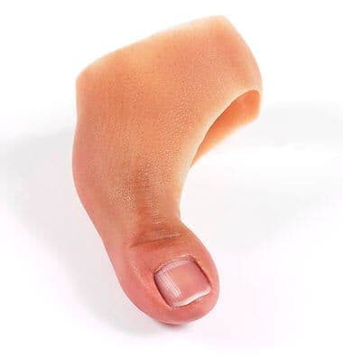 Prosthetic Toes Prosthetic Foot. Hands Holding The Outer Covering Of A