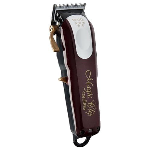 Wahl Professional 5 Star Magic Clip Cordless Hair Clipper – Stagger Tooth Crunch Blade, Adjustable Taper Lever, 100 Min Runtime, Lightweight Fade & Blend Clipper, Worldwide Voltage - Model 56390