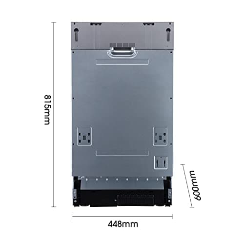 Hisense HV523E15UK 10 Places Slimline Fully Integrated Dishwasher White ...