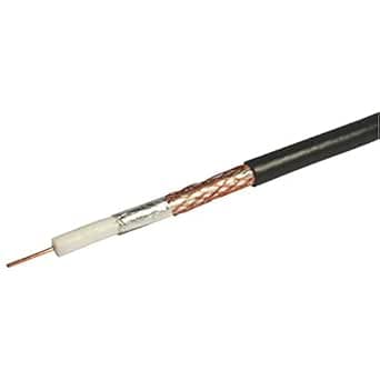 Labgear RG6 Satellite Coaxial Cable 25m Black : Amazon.co.uk