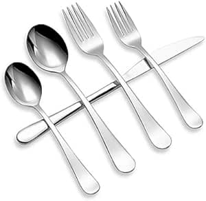 Amazon.com | Gourmet Settings Windermere 20-Piece Flatware Set ...