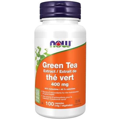NOW Supplements Green Tea Extract 400mg Capsules, 100 Capsules