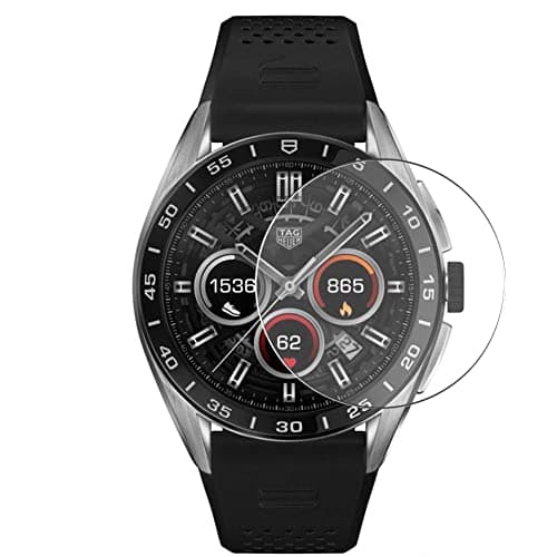 Puccy 3 Pack Tempered Glass Screen Protector, compatible with TAG HEUER CONNECTED CALIBRE E4 45mm Protectors Guard