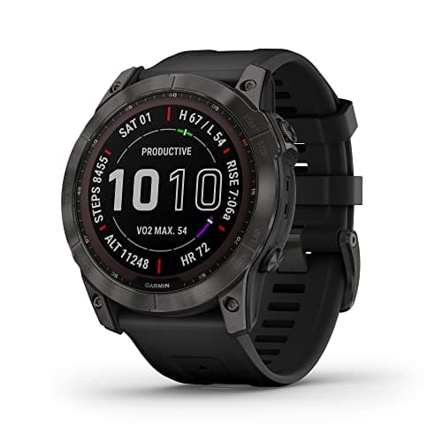 Garmin Fenix 7X Sapphire Solar Smartwatch Solar Charging Rugged Outdoor ...