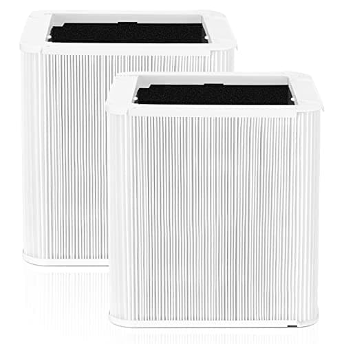 2 PACK Blue Pure 211+ Replacement Filter Compatible with Blueair Blue Pure 211+ Air Cleaner Purifier, Foldable Particle and Carbon Replacement Filter