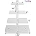 Amazon.com: YestBuy 4 Tier Acrylic Cupcake Stand with Base, Premium ...