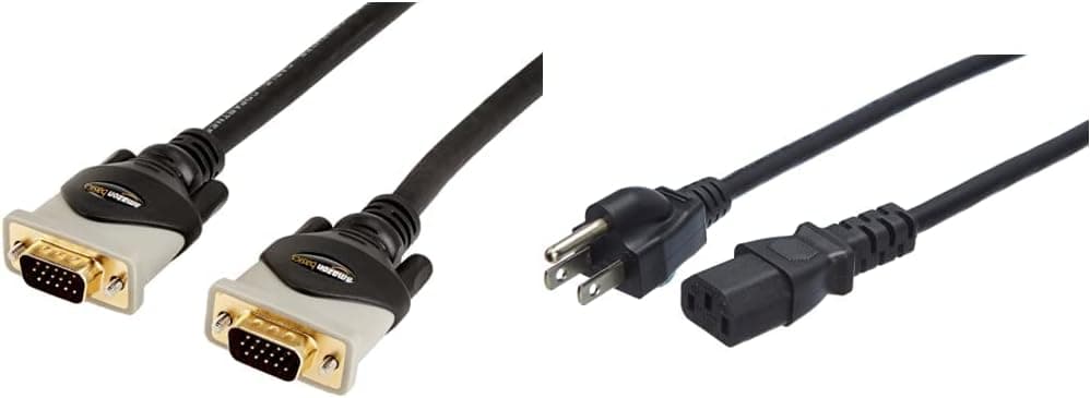 AmazonBasics VGA to VGA PC Computer Monitor Cable