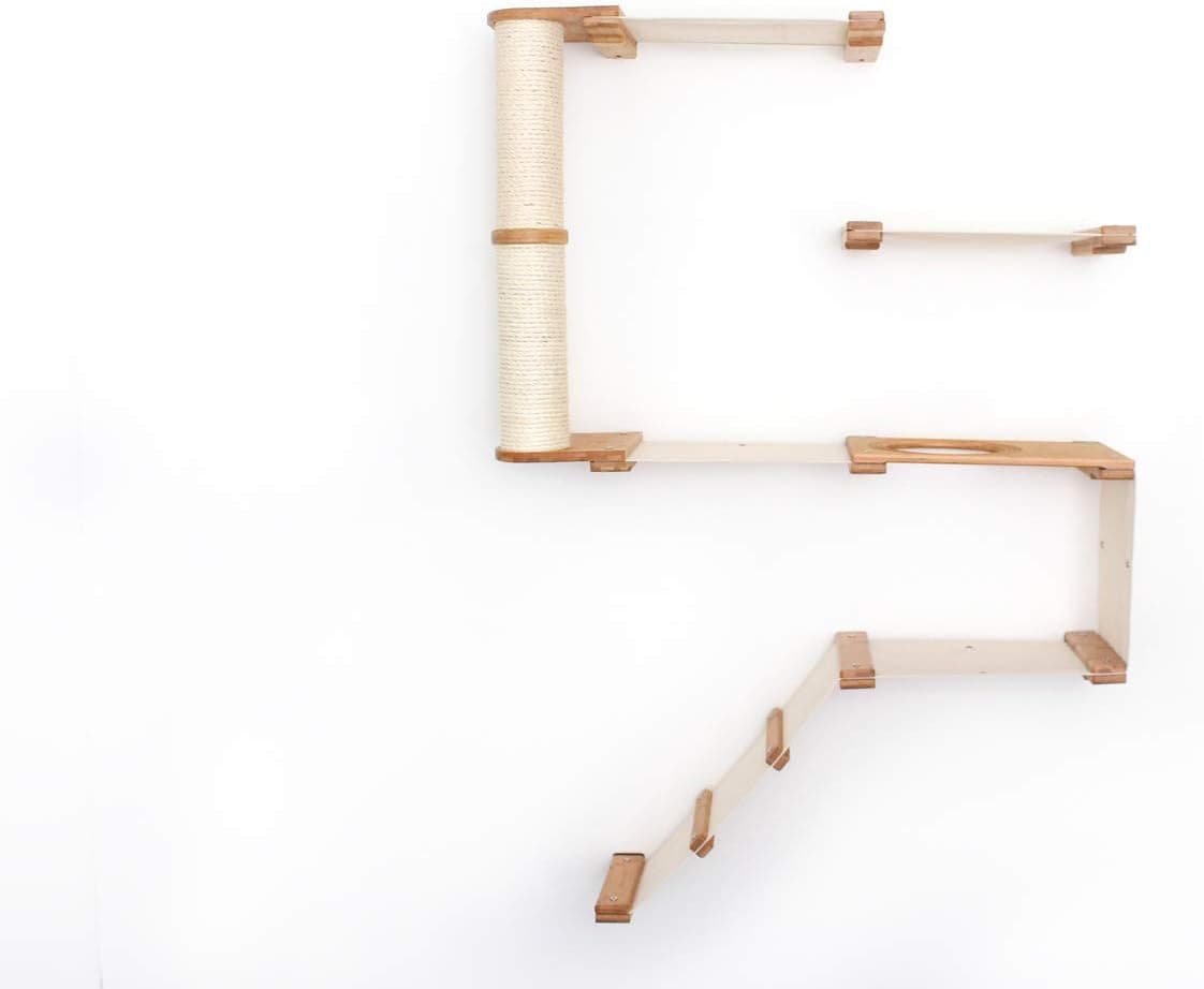 CatastrophiCreations Deluxe Cat Fort Wall Mounted Lounge Climb and Play ...