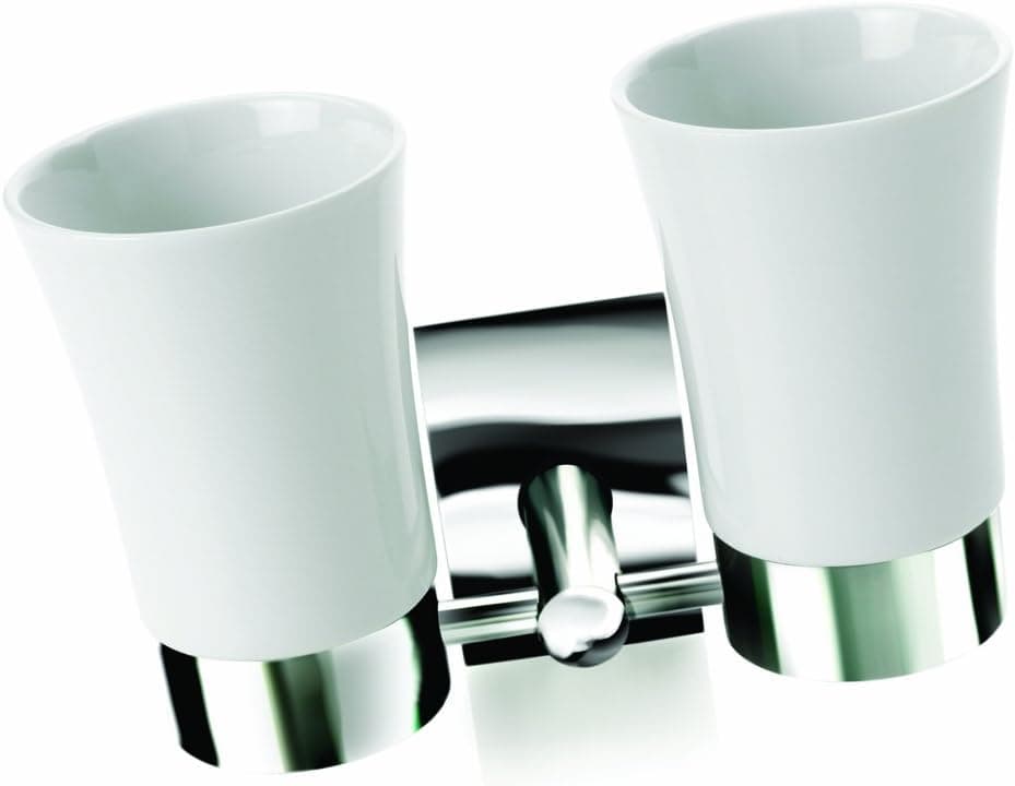 Amazon.com: Croydex QB551843YW Kensington Double Tumbler and Holder ...
