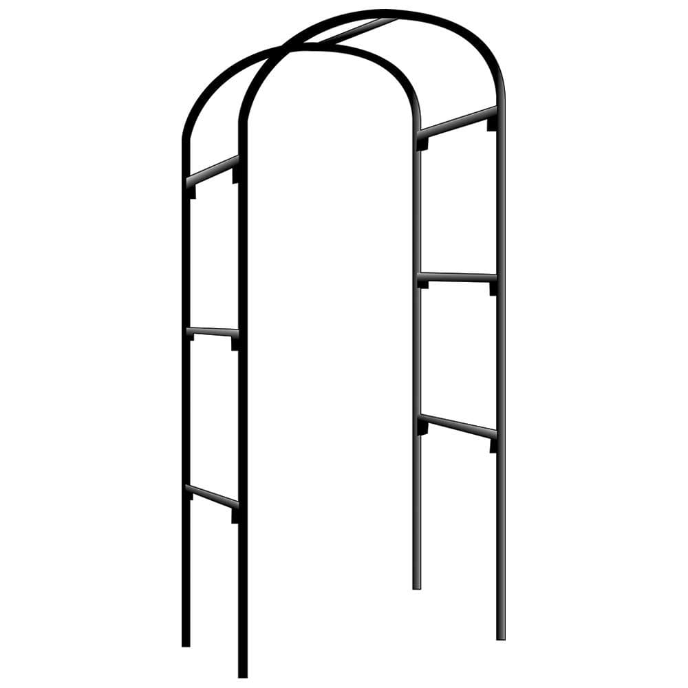 Gardman R350 Rose Garden Arch, 19 x 39 x 75 inches, Black