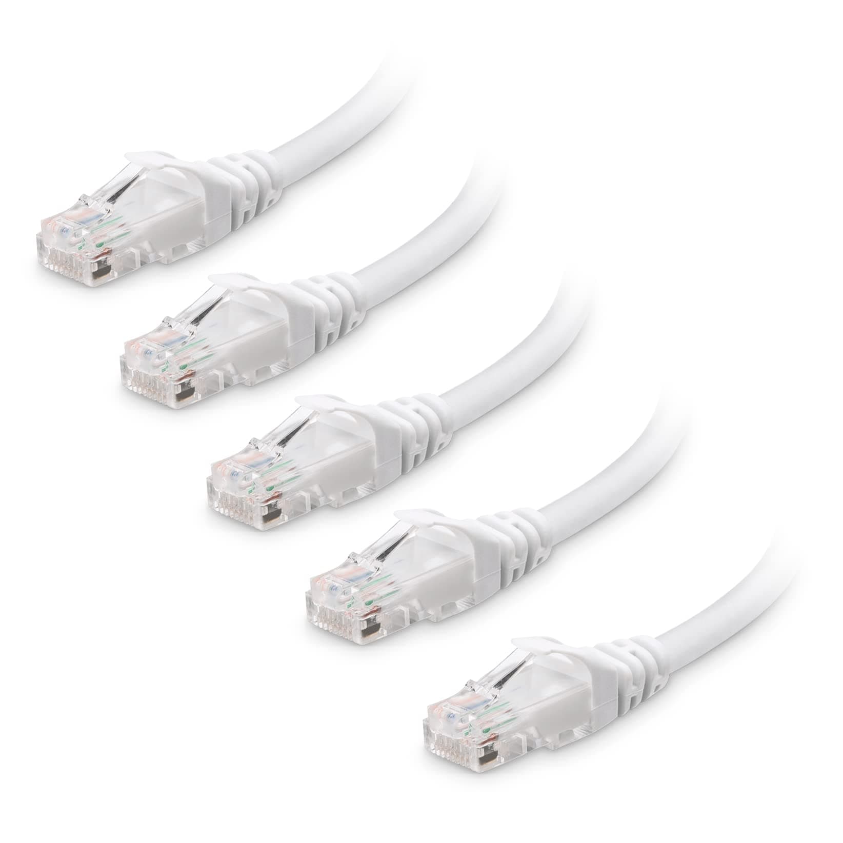 Cable Matters 5-Pack 10 Gbps Snagless Short Cat6 Ethernet Cable 0.3 m ...