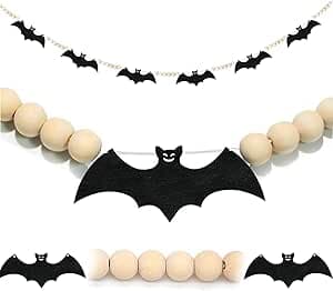 Amazon.com: Bat Garland Halloween Decorations Indoor/Outdoor, DIY ...