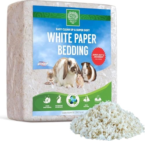 Small Pet Select Unbleached White Paper Bedding, 56 L, Model Number: SMWB