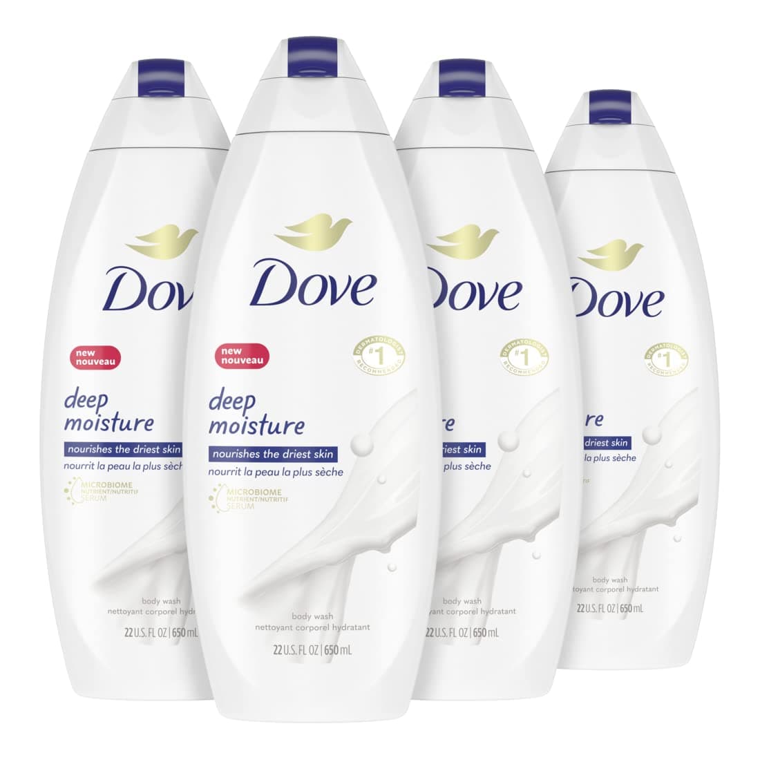 Amazon.com : Dove Deep Moisture Body Wash For Dry Skin Moisturizing ...