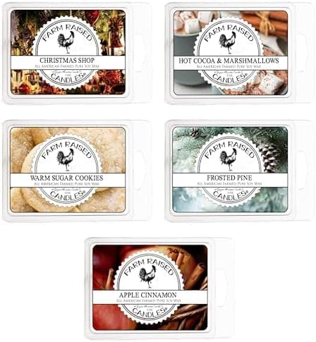 Amazon.com: Christmas Wax Melts - Holiday Scented Wickless Soy Candle ...