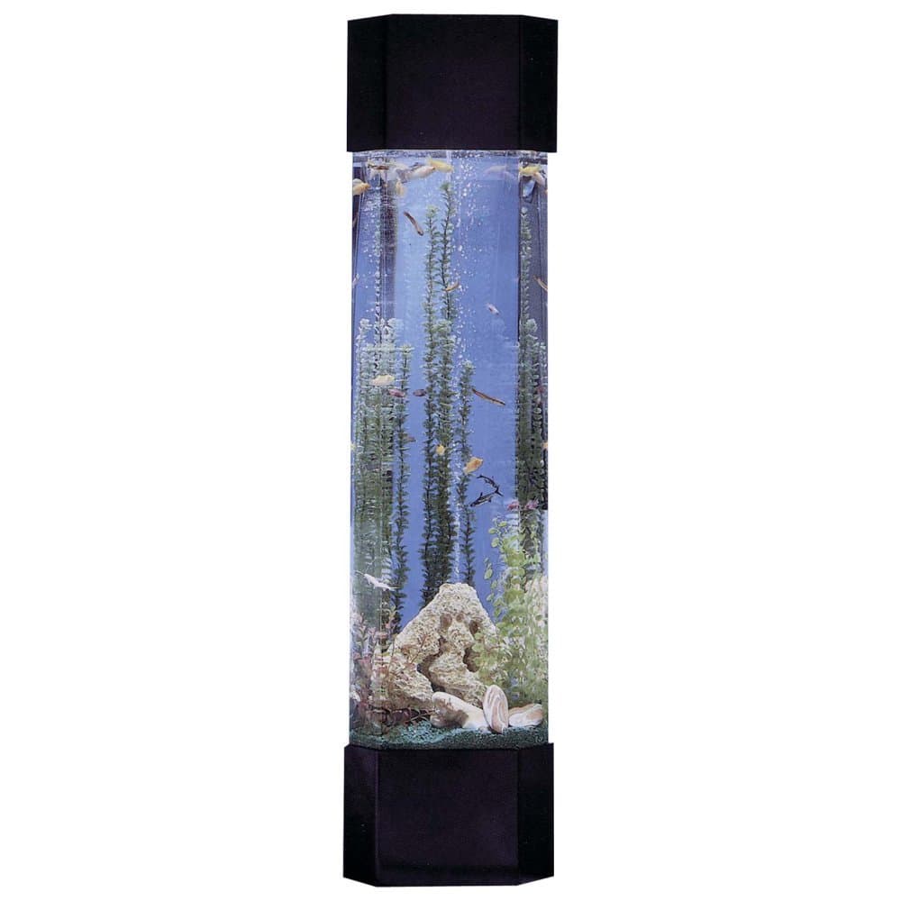 Midwest Tropical Fountain Aqua 30 Gallon Tower Pentagon Aquarium Kit ...