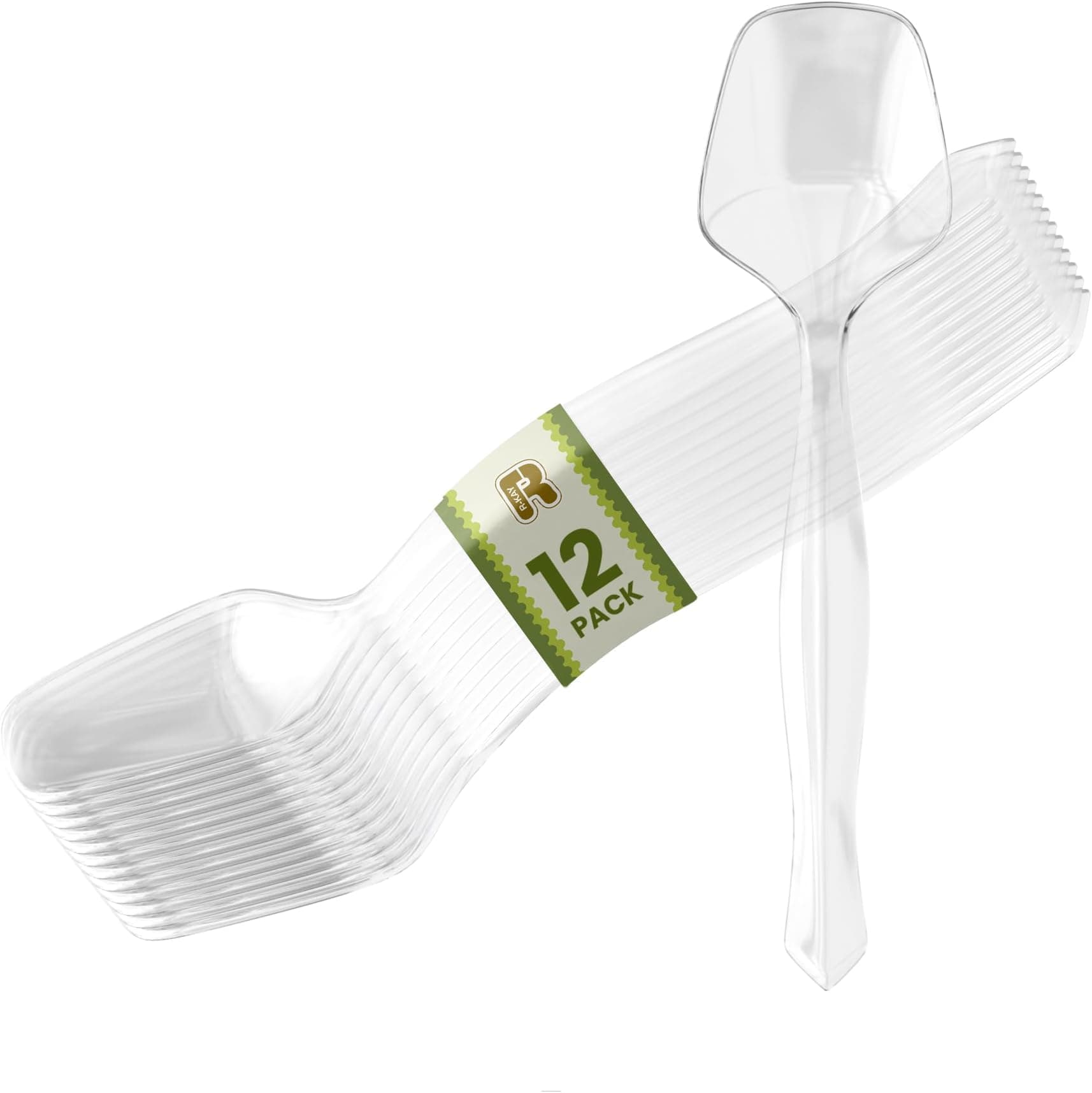 Amazon.com: Plasticpro Disposable Plastic Serving Spoons Durable Heavy ...