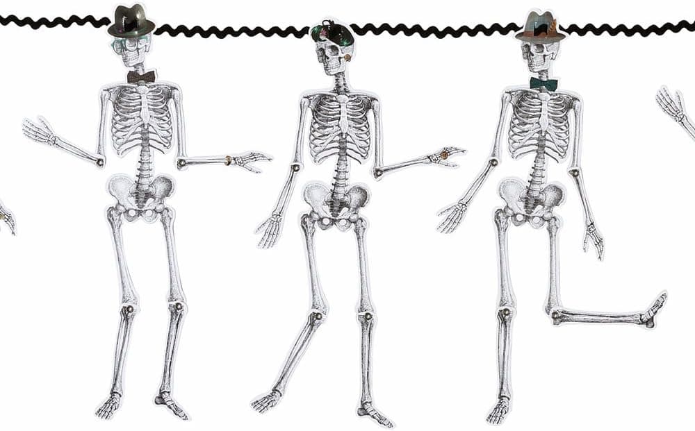 Amazon.com: Halloween Skeleton Paper Garland by Talking Tables ...