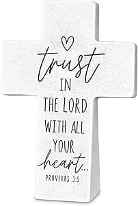 Amazon.com: Lighthouse Christian Products Inspirational Tabletop Cross ...