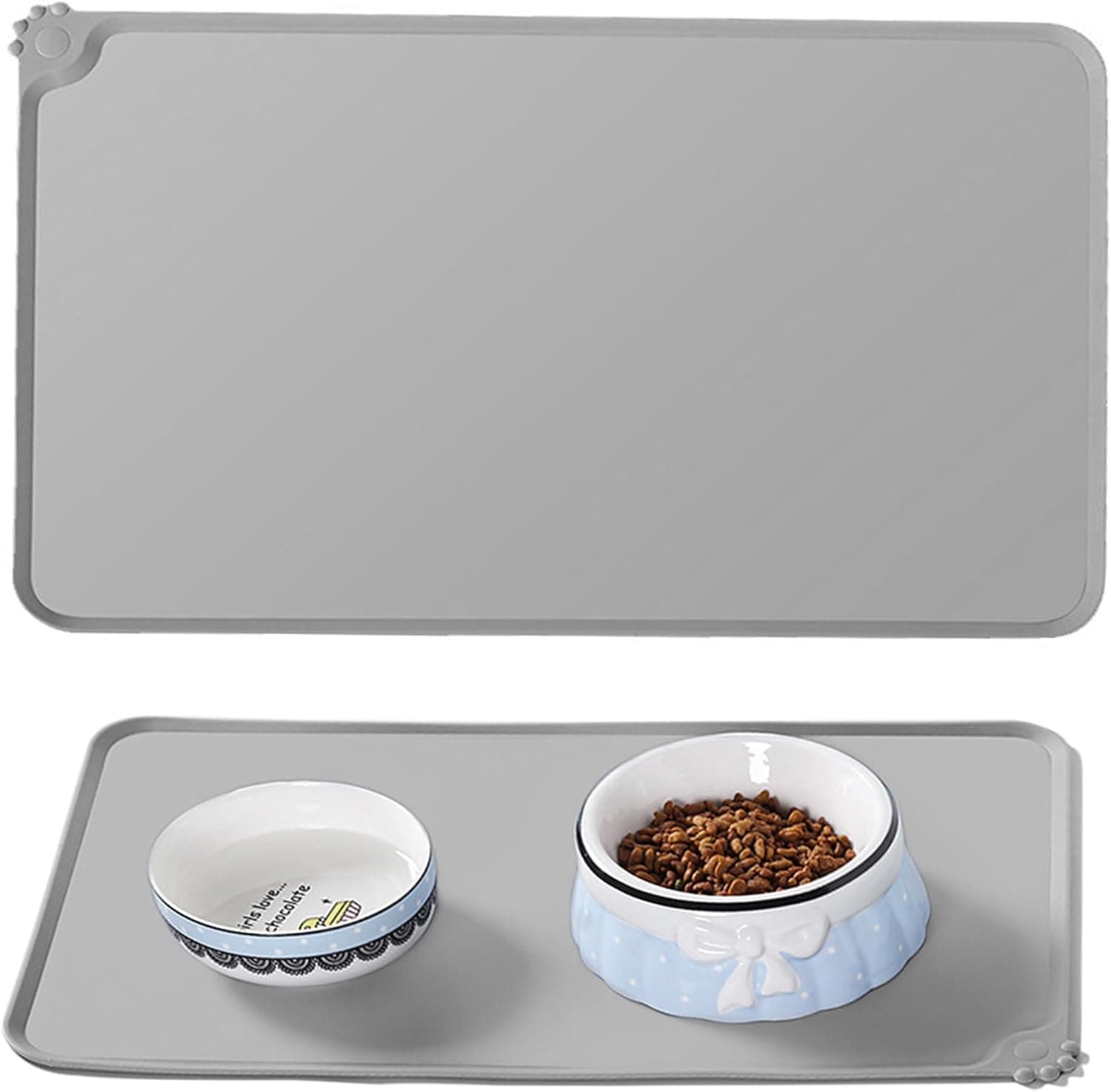 Non Slip Cat Food Mat, Silicone Pet Feeding Mat …