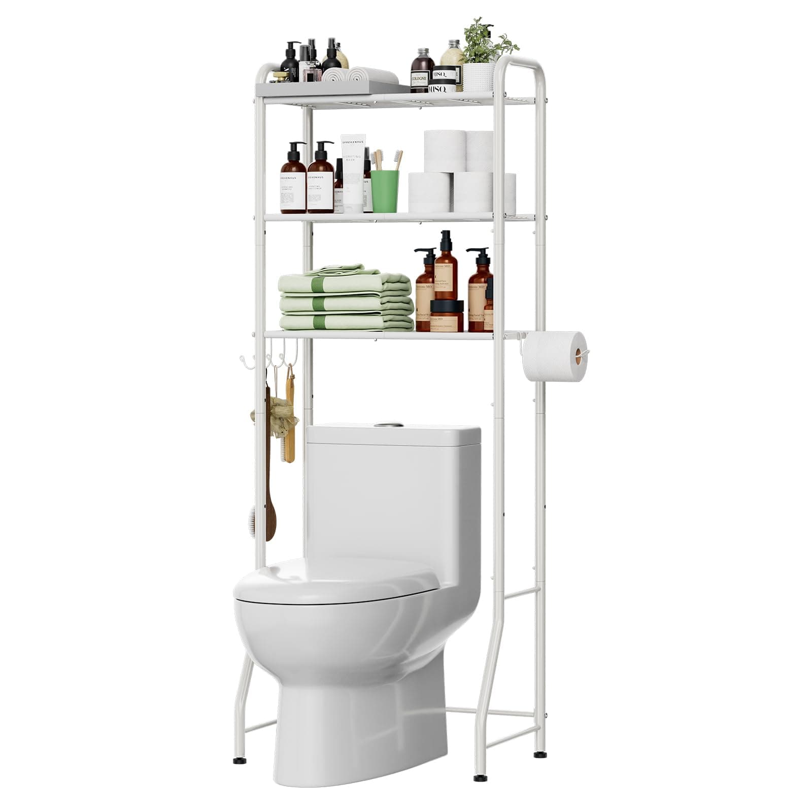 Amazon.com: Simple Trending Over The Toilet Storage Rack, Metal 3 Tier ...