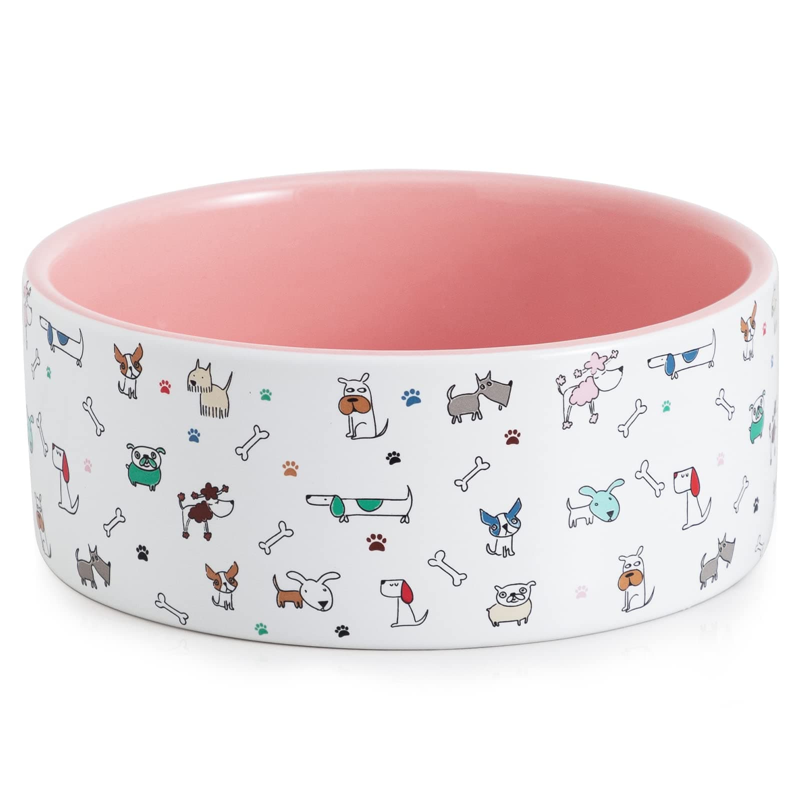 Heavy Ceramic Dog Bowls Dog Bowl Raised Large Feeding Bowl Dog