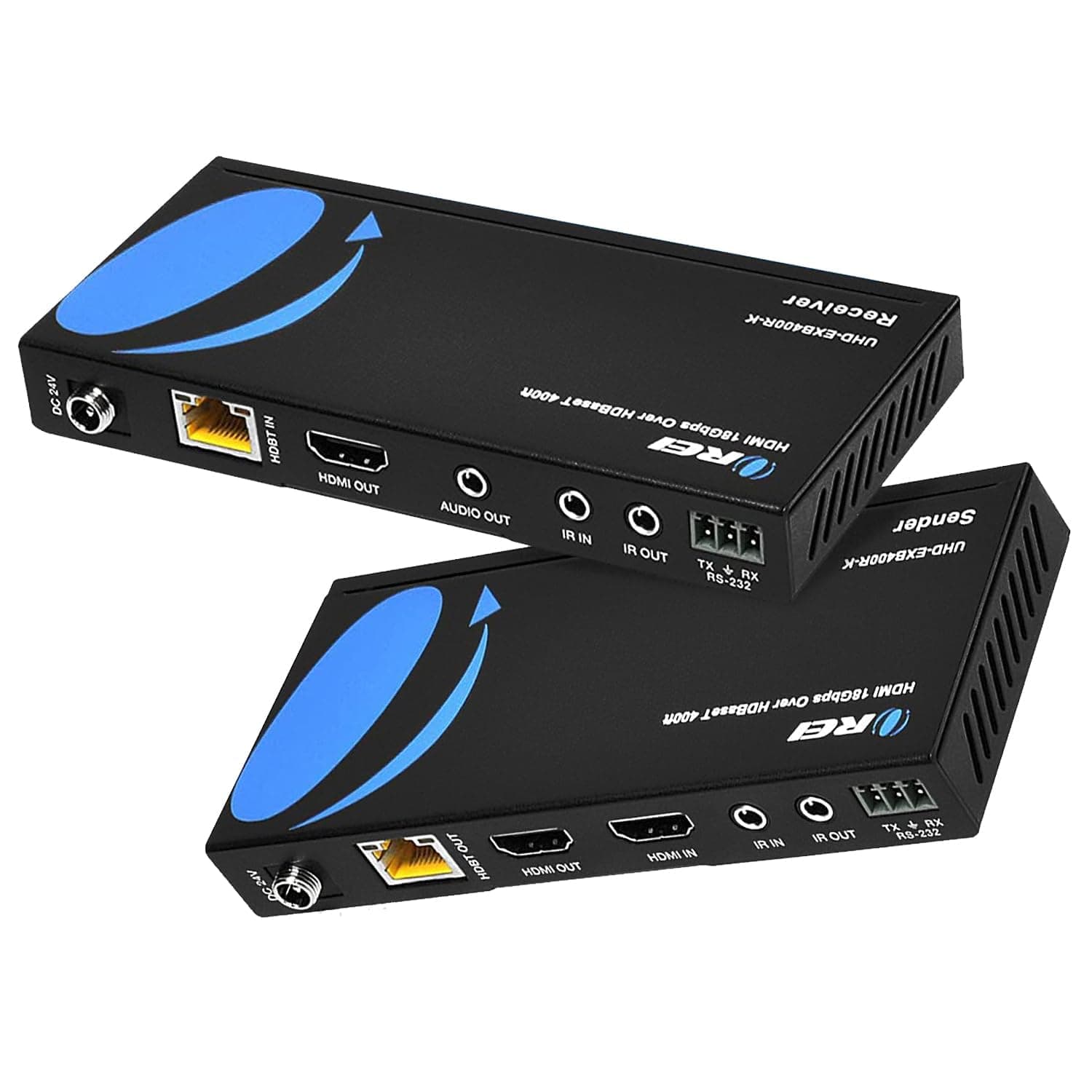 OREI 4K HDMI over Ethernet Extender Balun - HDBaseT UltraHD 4K @ 60Hz 4 ...