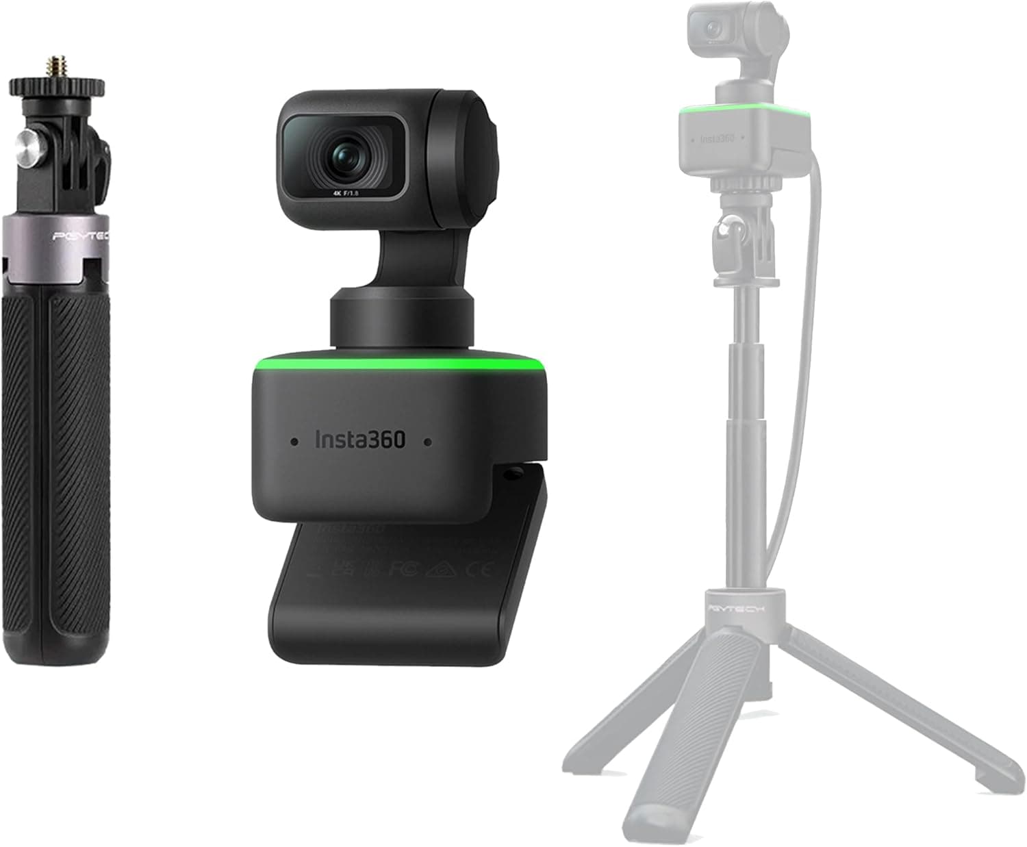 Insta360 Link AI-Powered 4K Webcam with Dual Microphones, Gesture ...