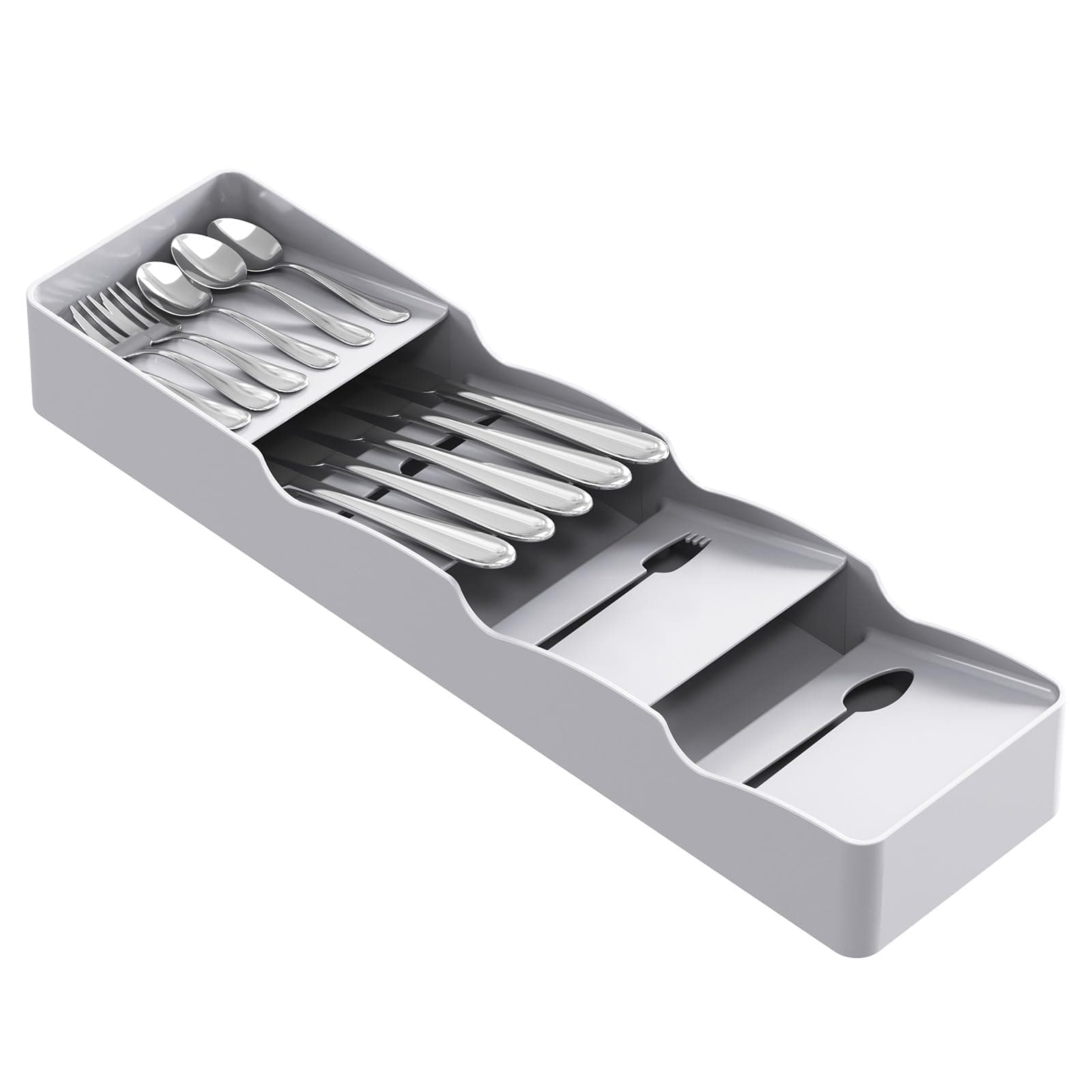 Lifewit Compact Flatware Drawer Organizer, Narrow Silverware Tray for ...