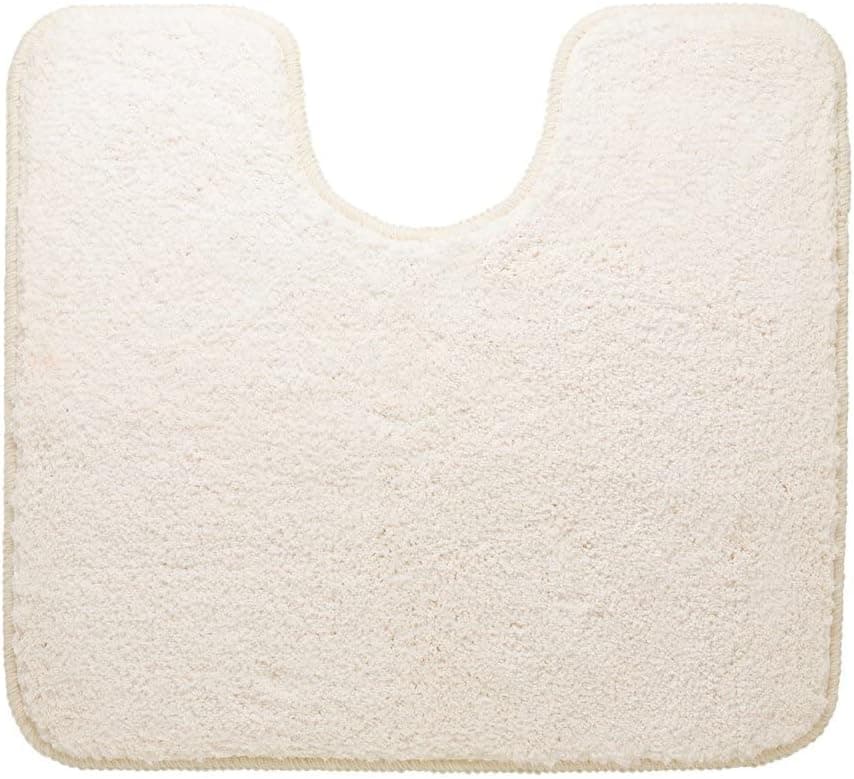Sealskin Angora Pedestal Mat, Polyester, Ivory, 55 x 2 x 60 cm – BigaMart