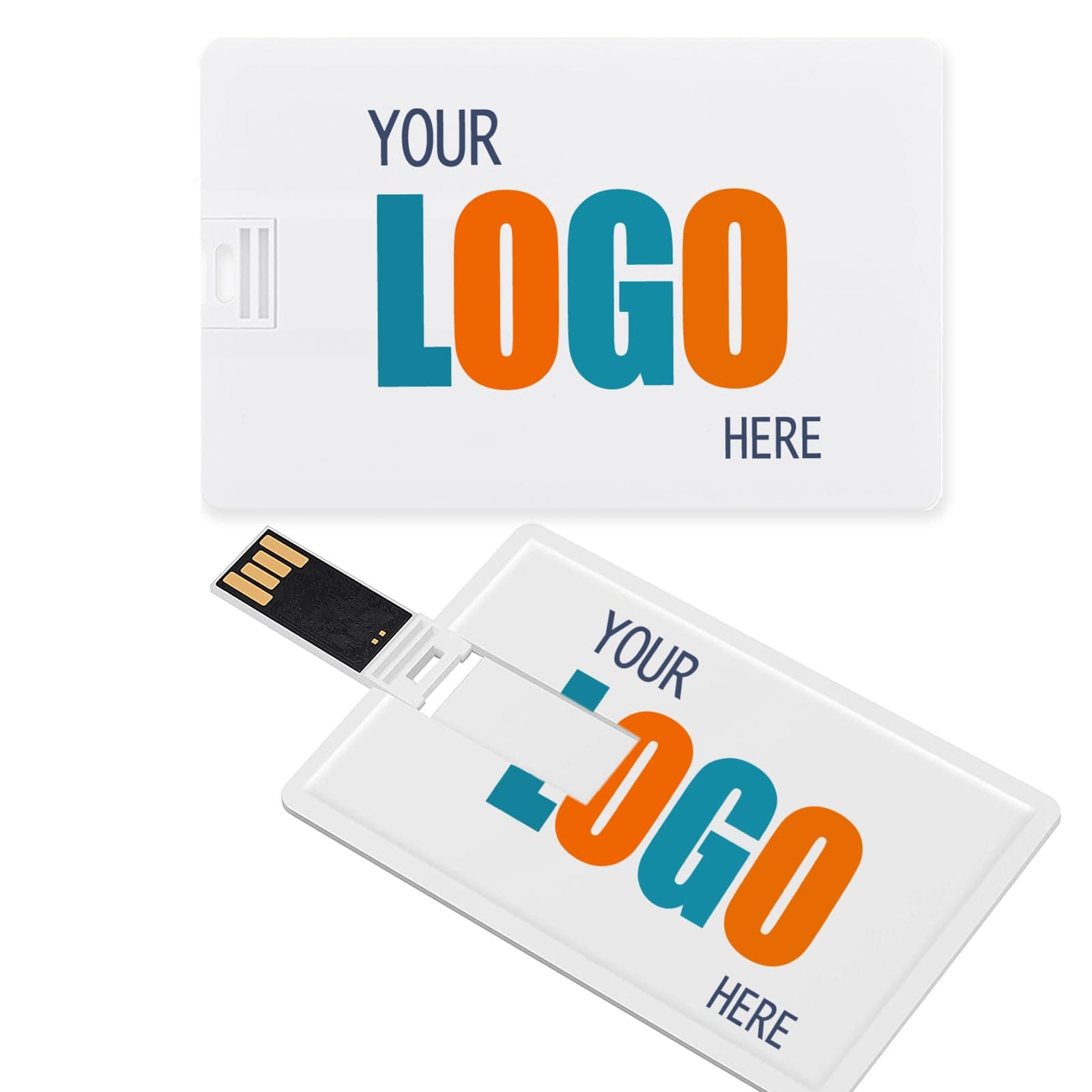 Amazon.com: Custom USB Flash Drive 4GB 100 Pack, Credit Card Shaped USB ...