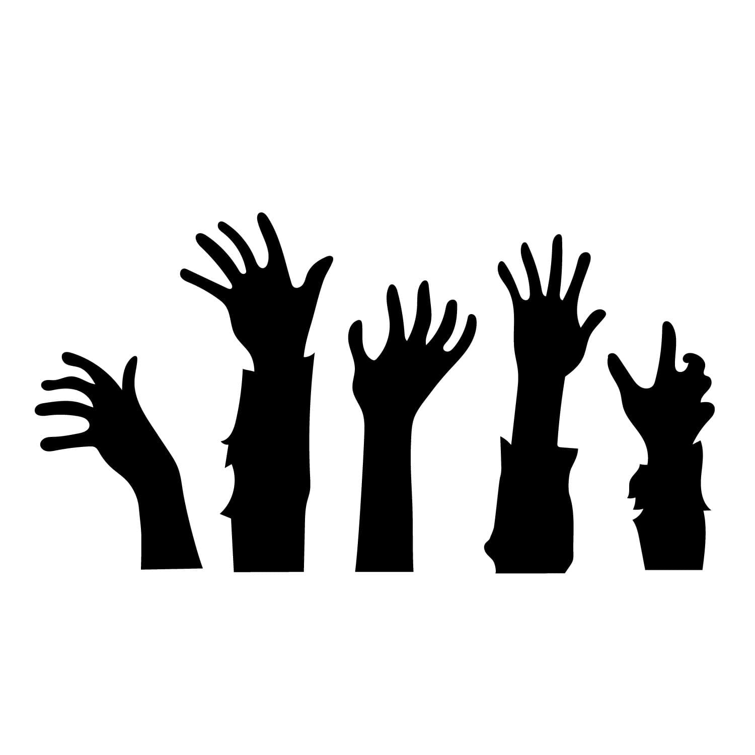 Zombie Hands Reaching Out