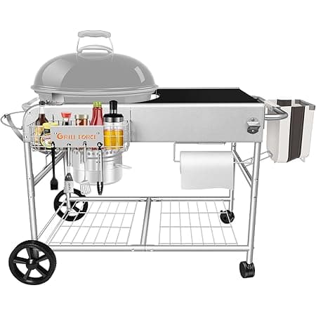 Amazon.com: BBQMall Grill Table Stand Cart for Weber 22" &18“ Original ...