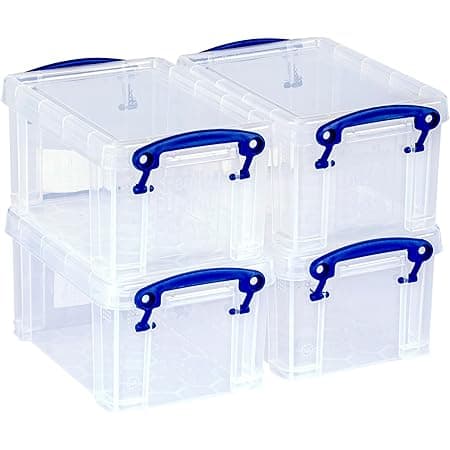 Really Useful Box 6 x 0.3 Litre Clear Plastic Storage Boxes : Amazon.de ...